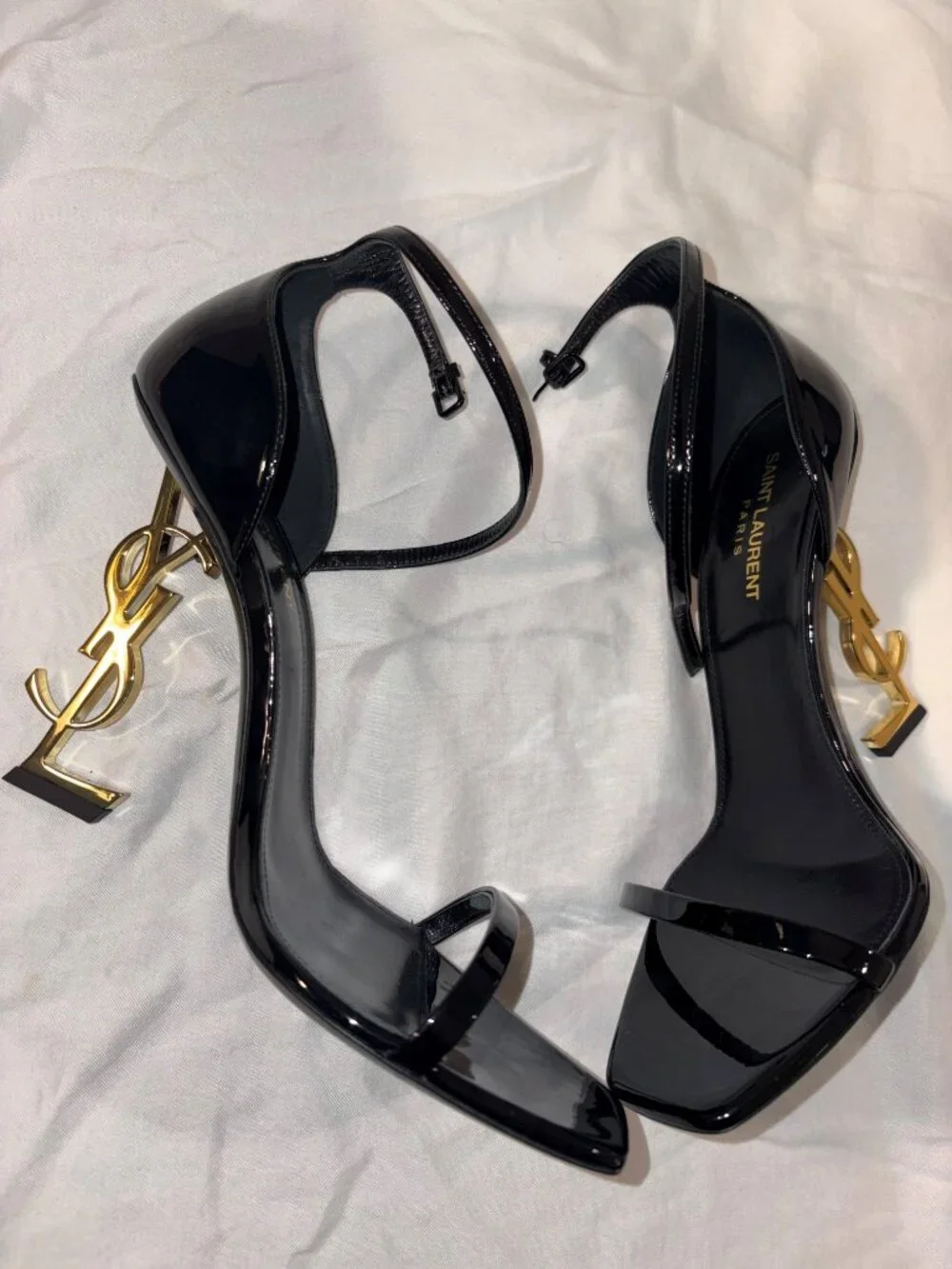 Saint Laurent Opyum 110 YSL Heel Sandals